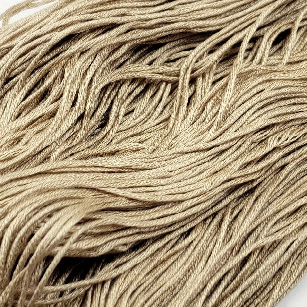 ** Last Skeins ** Sand Dollar - 8 yard skein - StitchySilk French Spun Silk - Limited Edition