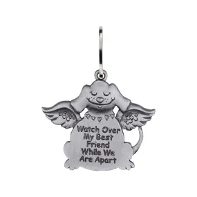 1-7/16 Pewter Dog Angel &quot;Protect My Pet&quot; Medal