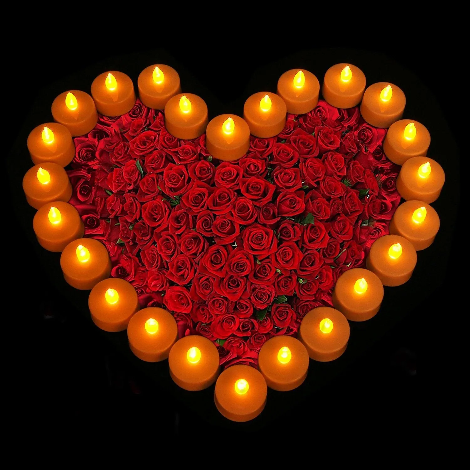 24-Piece: Flameless LED Tealight Candles