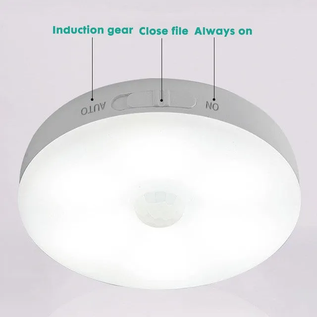 2Pcs Led Magnetic Rechargeable Night Light Wh-W001