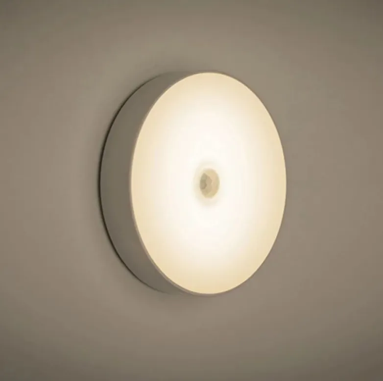 2Pcs Led Magnetic Rechargeable Night Light Wh-W001