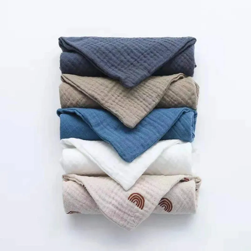 5 PcsWashcloth FaceclothInfant Wash Hand Face Wipes Baby Cotton Square
