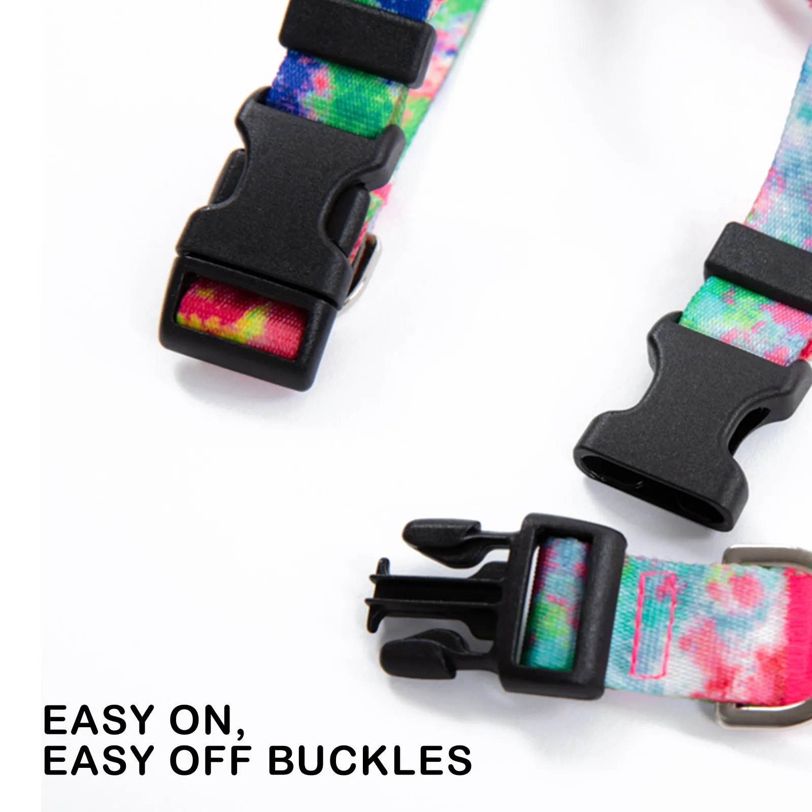 Adjustable No-Pull Dog Harness, Double-Lined Straps, M - Banhamsisun