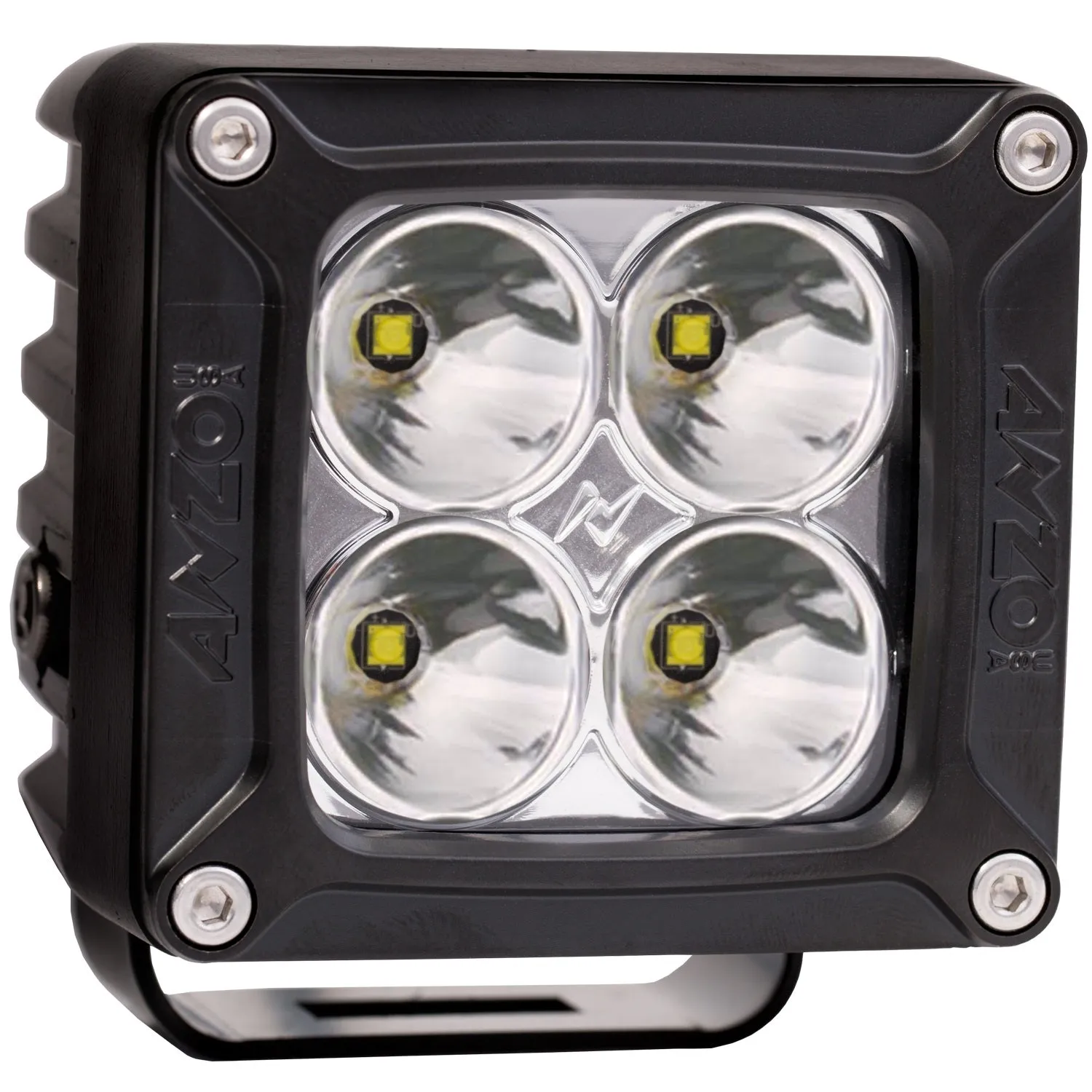 Anzo USA 881045 Rugged Vision Off Road LED Spot Light; 3 in. x 3 in.; High Power; w/Harness;