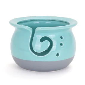 Artisan Yarn Bowl - Aqua