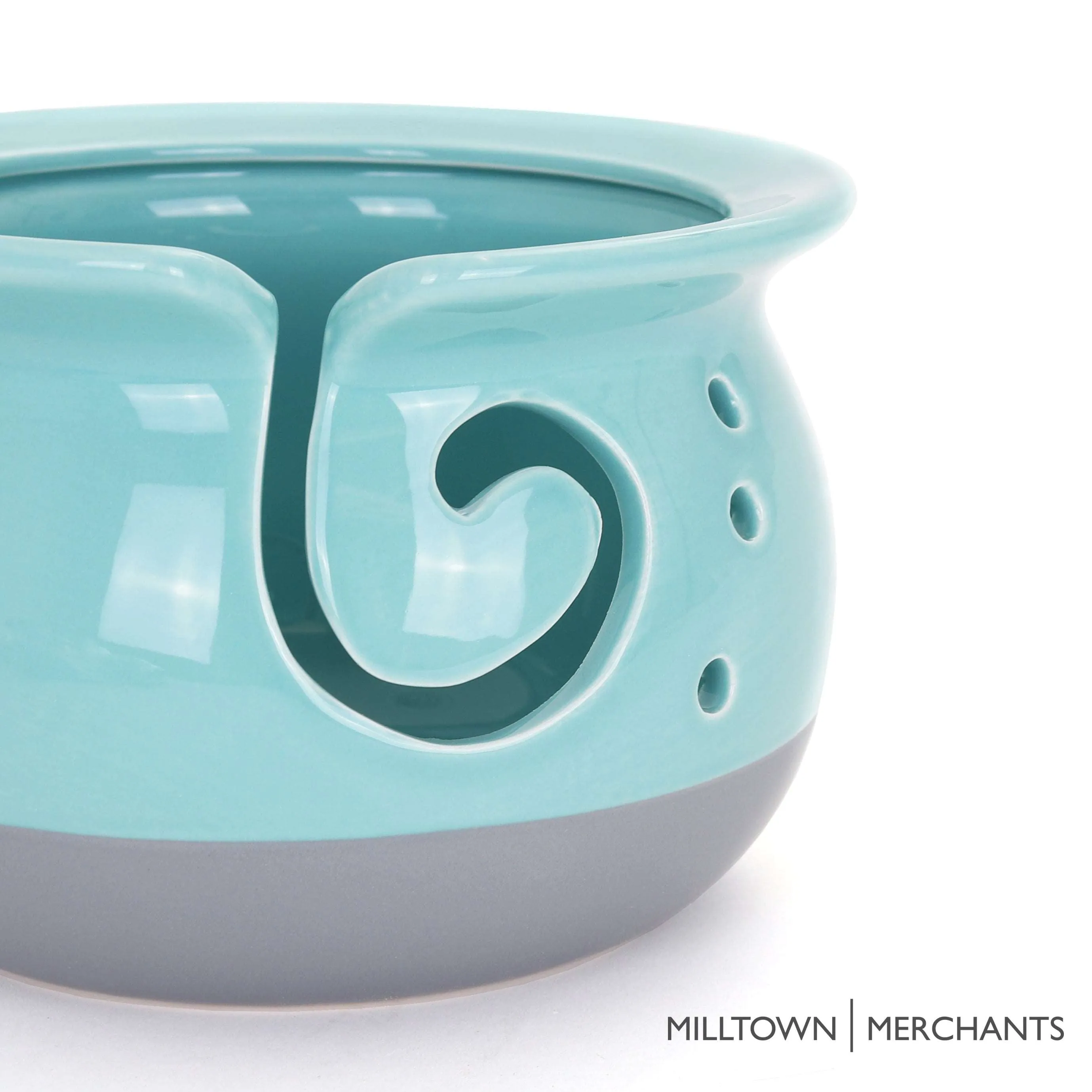 Artisan Yarn Bowl - Aqua