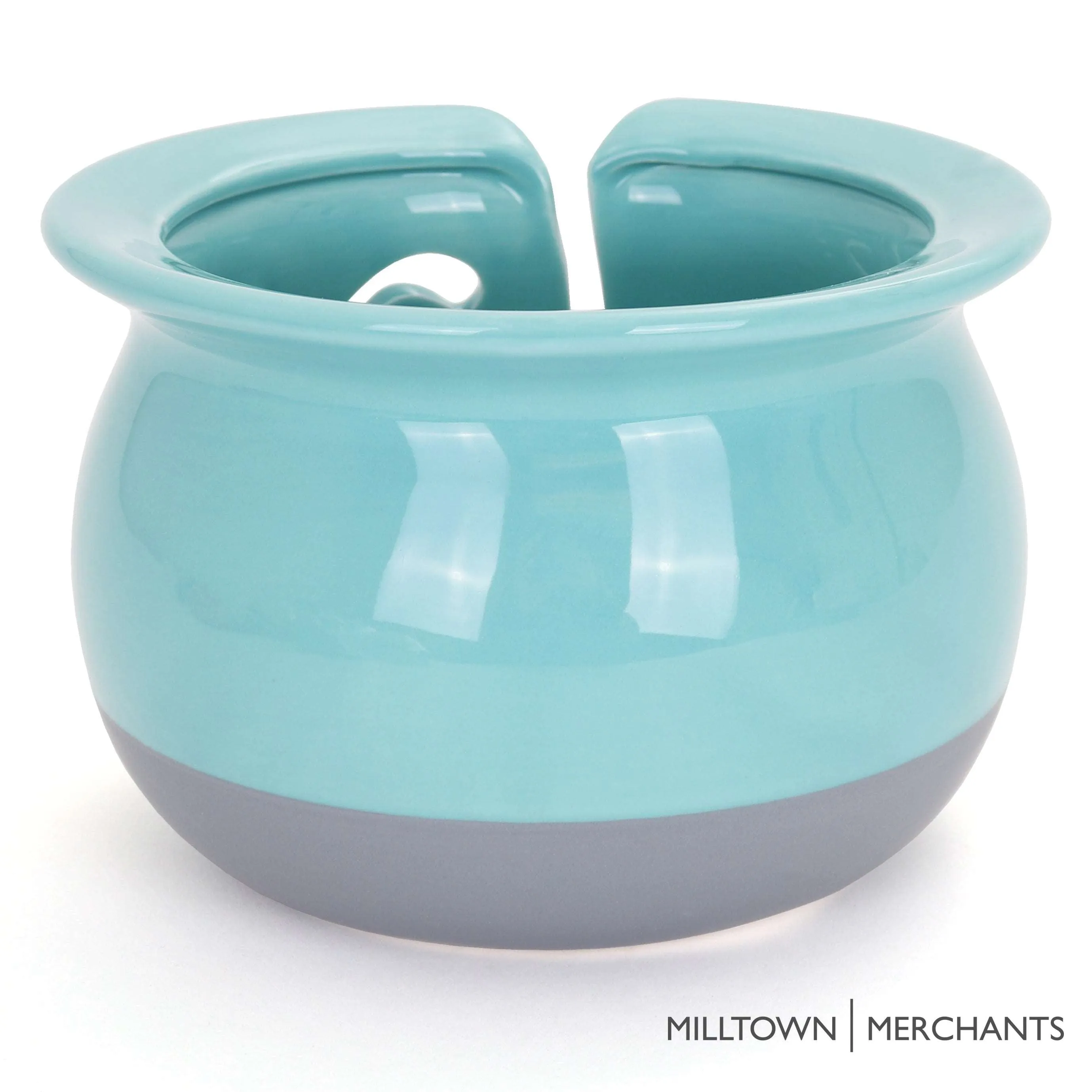 Artisan Yarn Bowl - Aqua