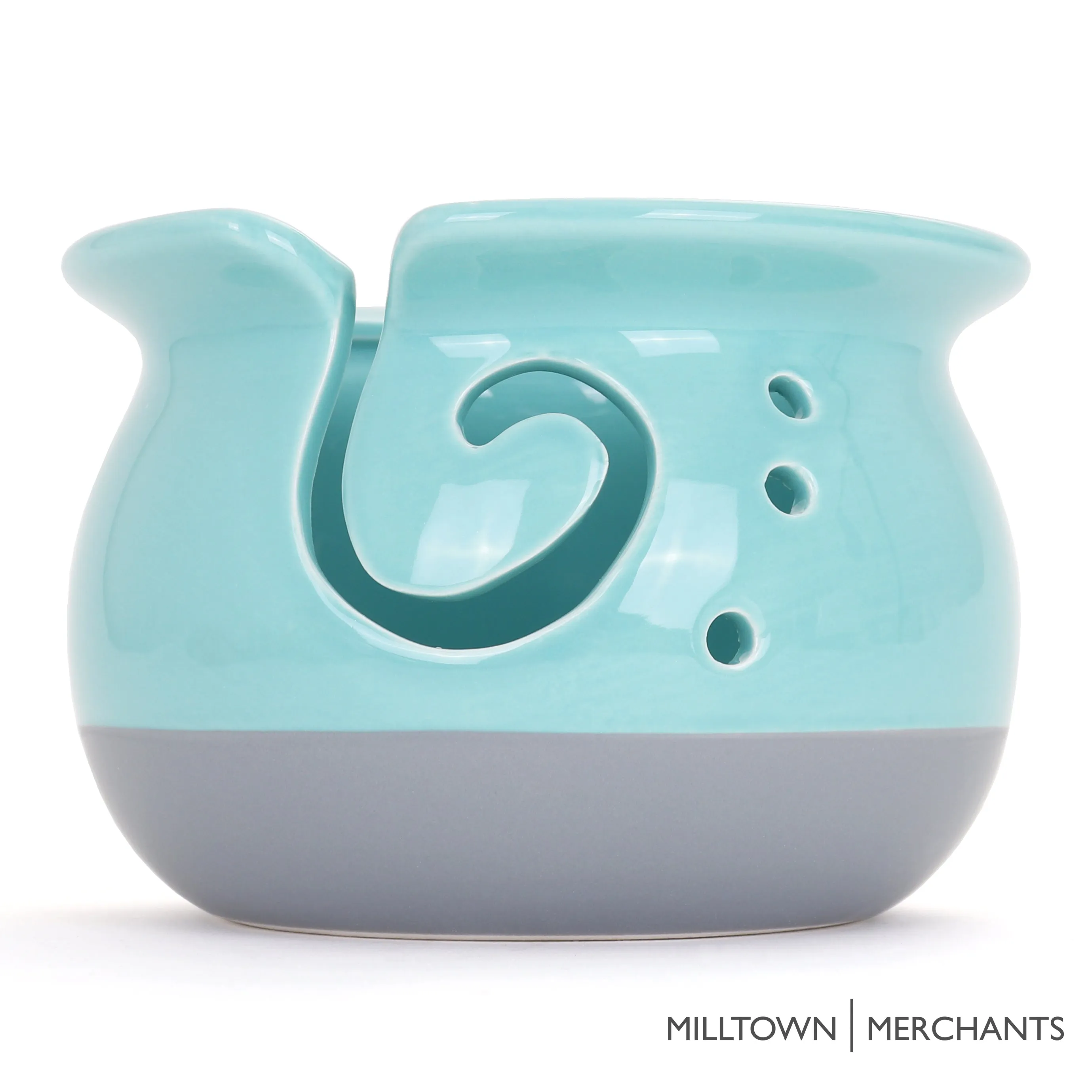 Artisan Yarn Bowl - Aqua