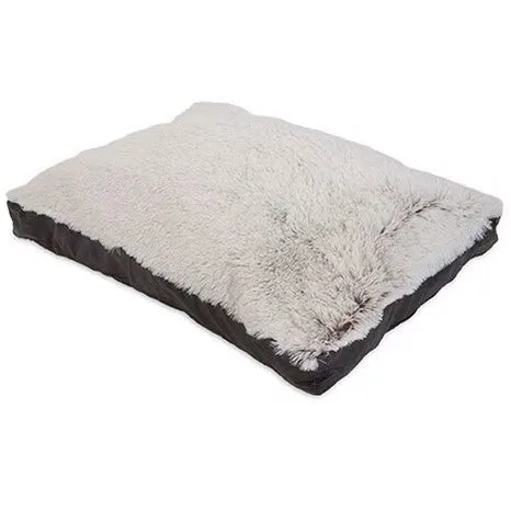 Aspen Pet 36 x 27" Faux Leather Gusset Pillow Pet Bed with Removeable Cover