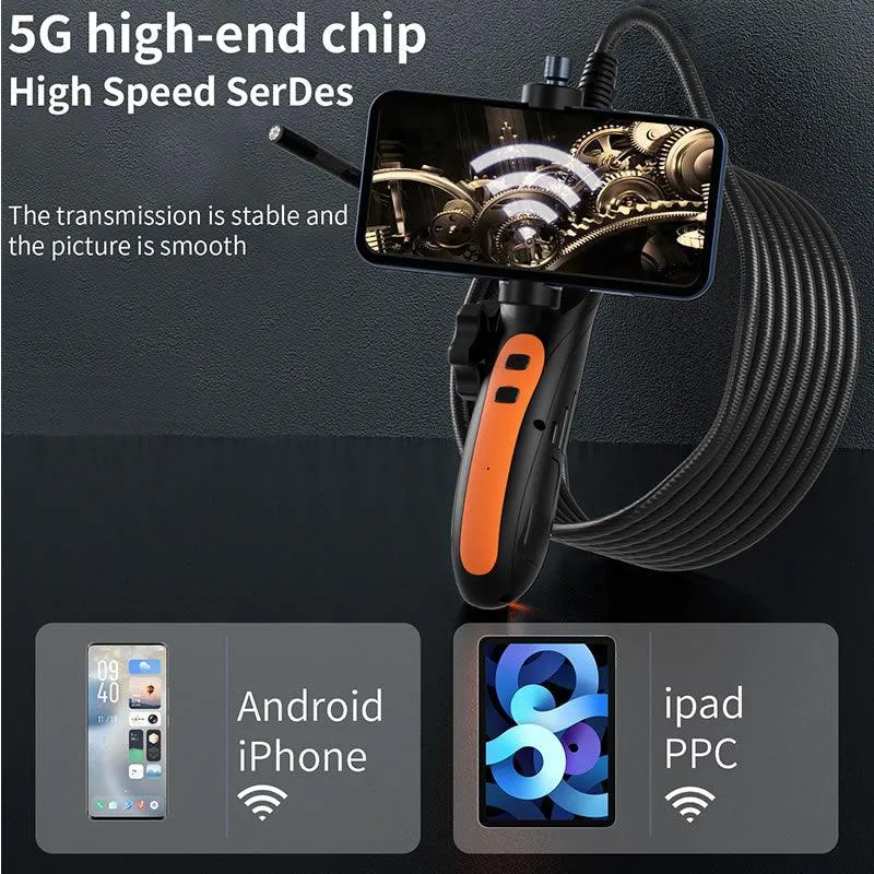 Automotive Car Support Two-Way Articulating Industrial Endoscope -F180