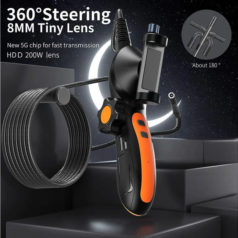 Automotive Car Support Two-Way Articulating Industrial Endoscope -F180