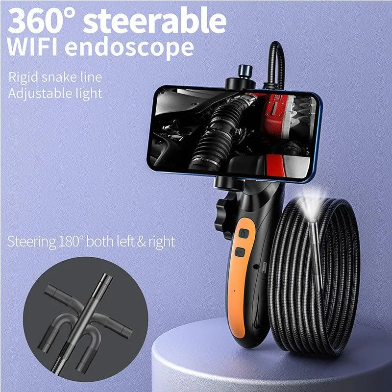 Automotive Car Support Two-Way Articulating Industrial Endoscope -F180