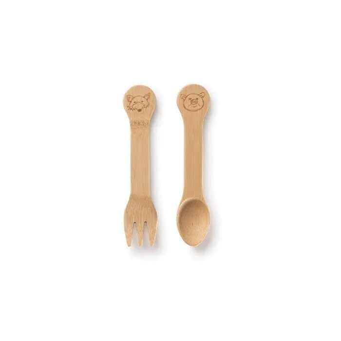 Bambu Kids Fork & Spoon - 18M 