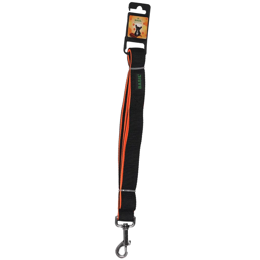 Basil Nylon Padded Adjustable Harness, Nylon Padded Leash and Padded Collar for Dogs Combo (Black) - L