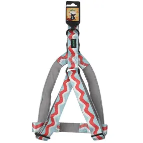 Basil Printed Adjustable Harness for Dogs (Blue)