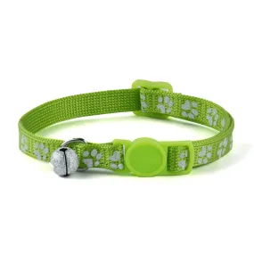Basil Printed Collar for Cats & Puppies (Green)