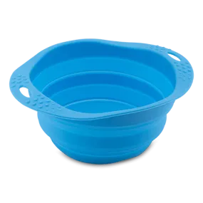 Beco Collapsible Travel Bowl Blue Small