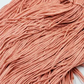 Cantaloupe - 8 yard skein - StitchySilk French Spun Silk - Limited Edition
