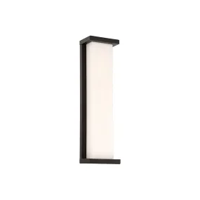 Case 20 in. LED Outdoor Wall Sconce 3000K Black