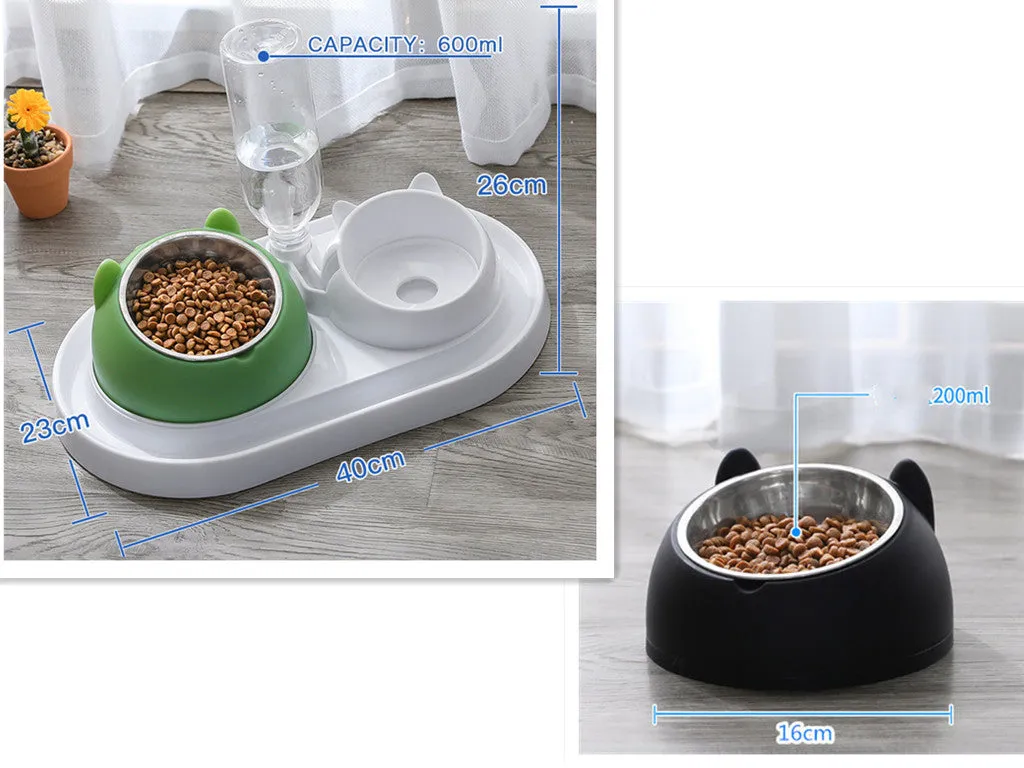 Cat Bowl Dog Bowl Food Bowl To Protect The Cervical Spine Stainless Steel Dog Bowl