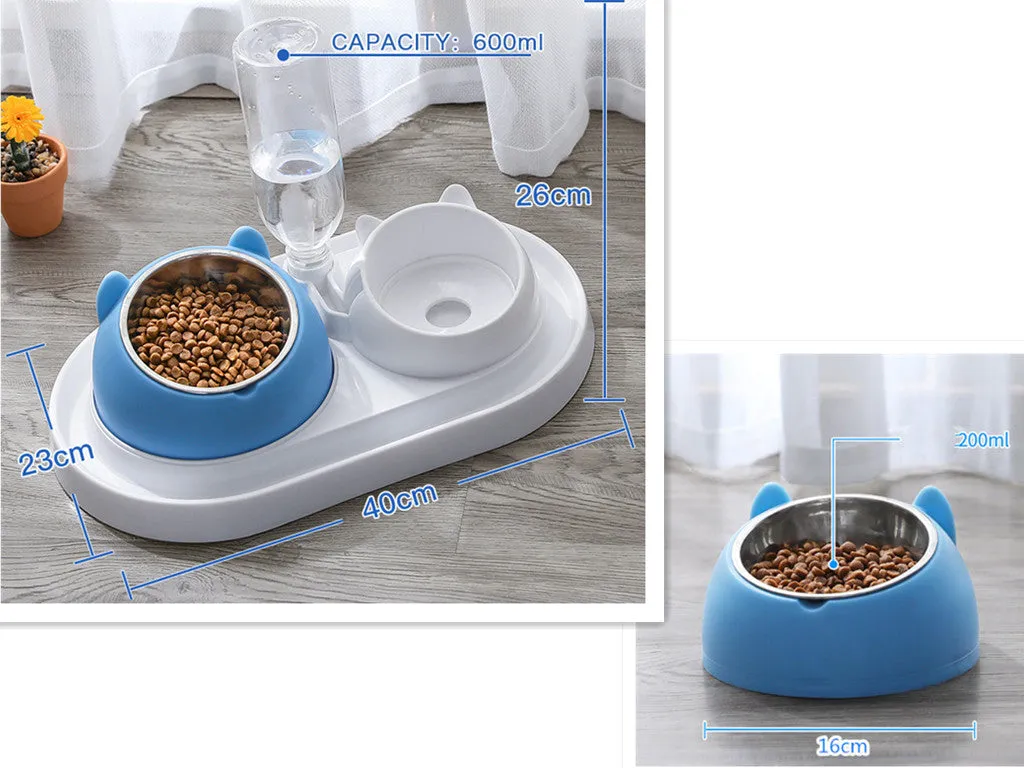 Cat Bowl Dog Bowl Food Bowl To Protect The Cervical Spine Stainless Steel Dog Bowl