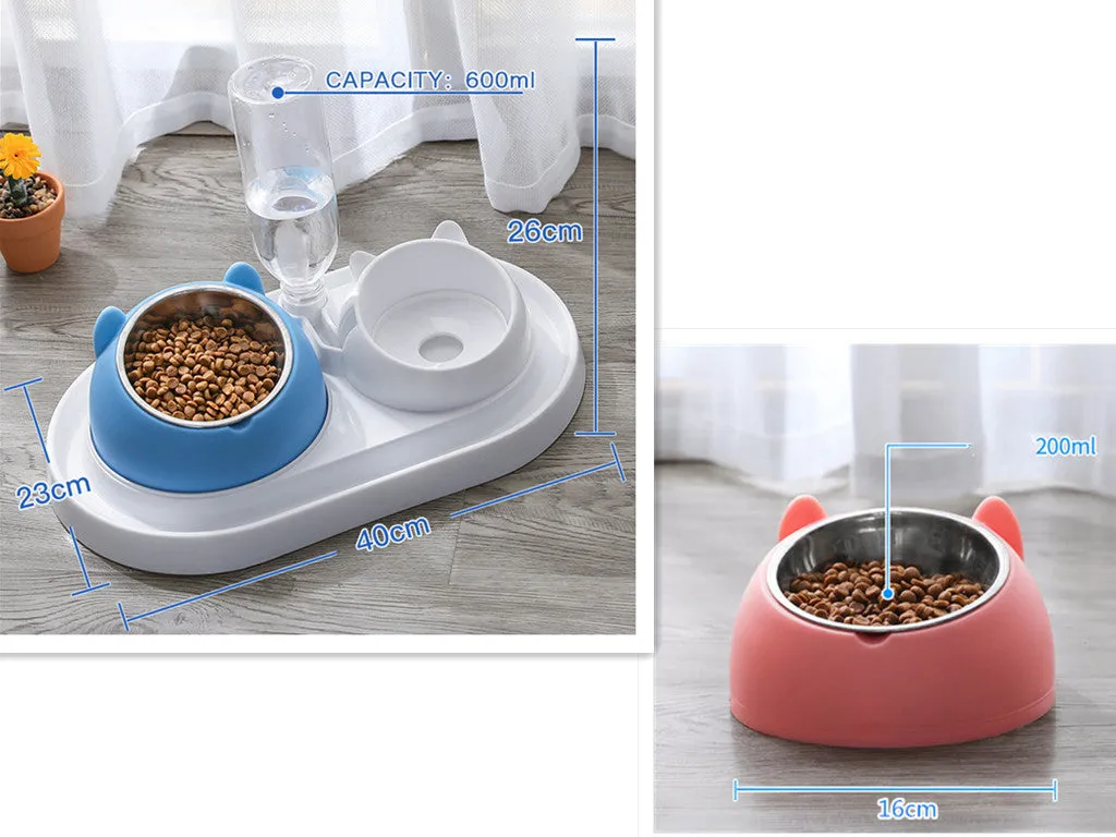 Cat Bowl Dog Bowl Food Bowl To Protect The Cervical Spine Stainless Steel Dog Bowl
