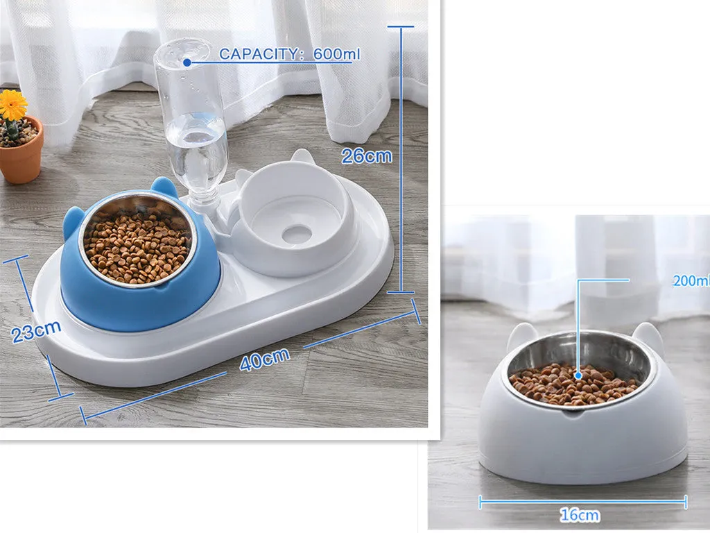 Cat Bowl Dog Bowl Food Bowl To Protect The Cervical Spine Stainless Steel Dog Bowl