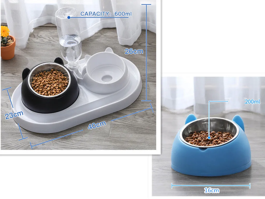 Cat Bowl Dog Bowl Food Bowl To Protect The Cervical Spine Stainless Steel Dog Bowl