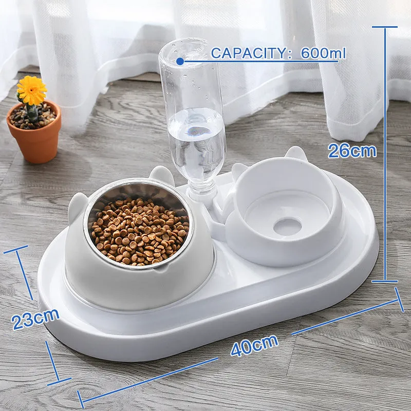 Cat Bowl Dog Bowl Food Bowl To Protect The Cervical Spine Stainless Steel Dog Bowl