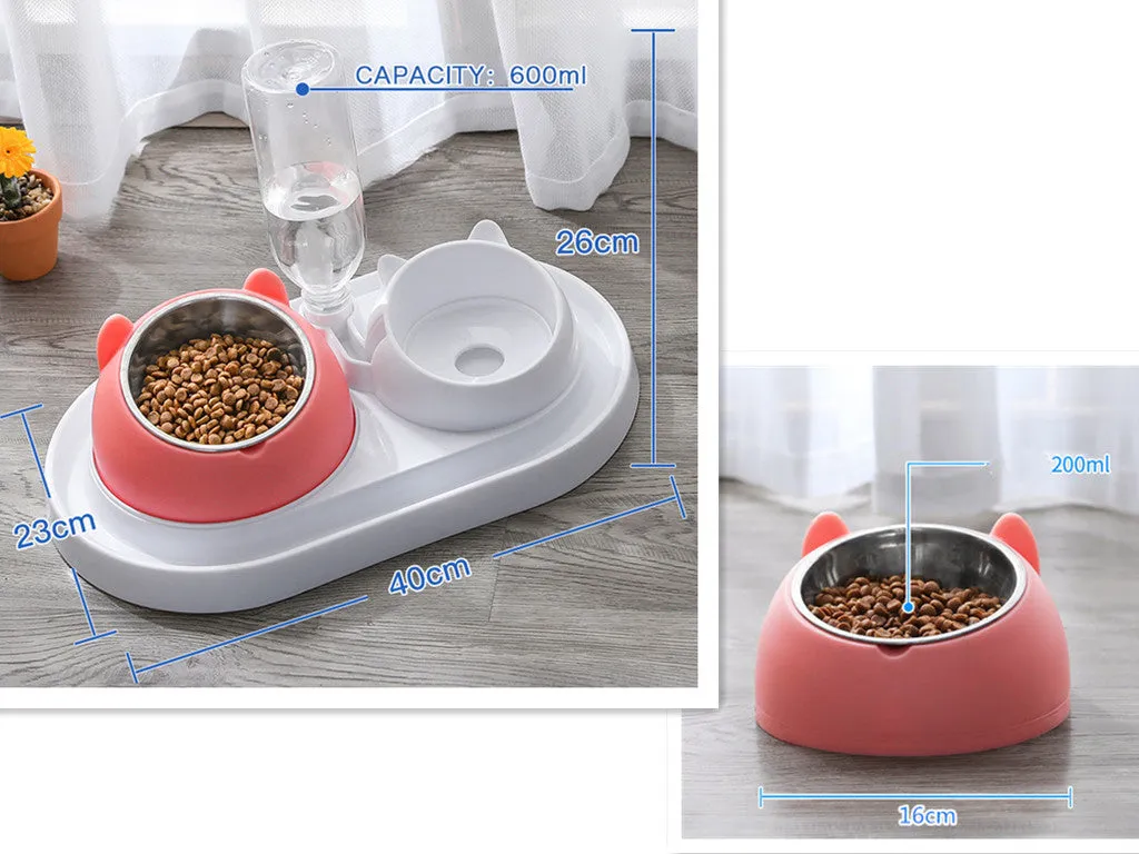 Cat Bowl Dog Bowl Food Bowl To Protect The Cervical Spine Stainless Steel Dog Bowl