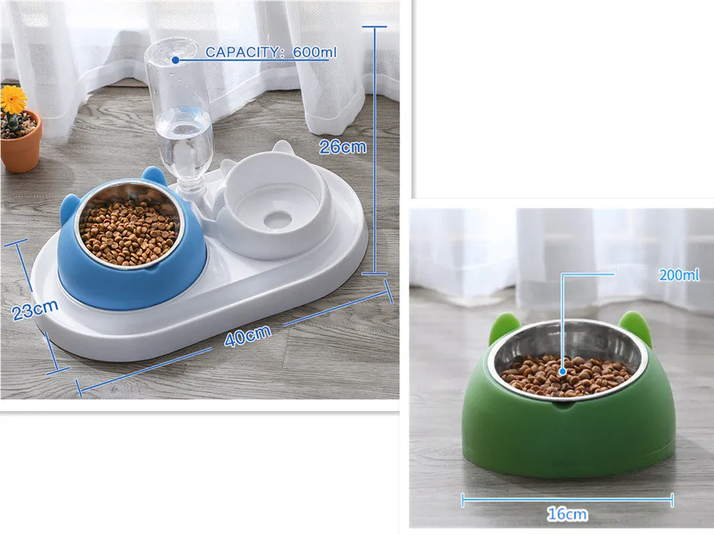 Cat Bowl Dog Bowl Food Bowl To Protect The Cervical Spine Stainless Steel Dog Bowl