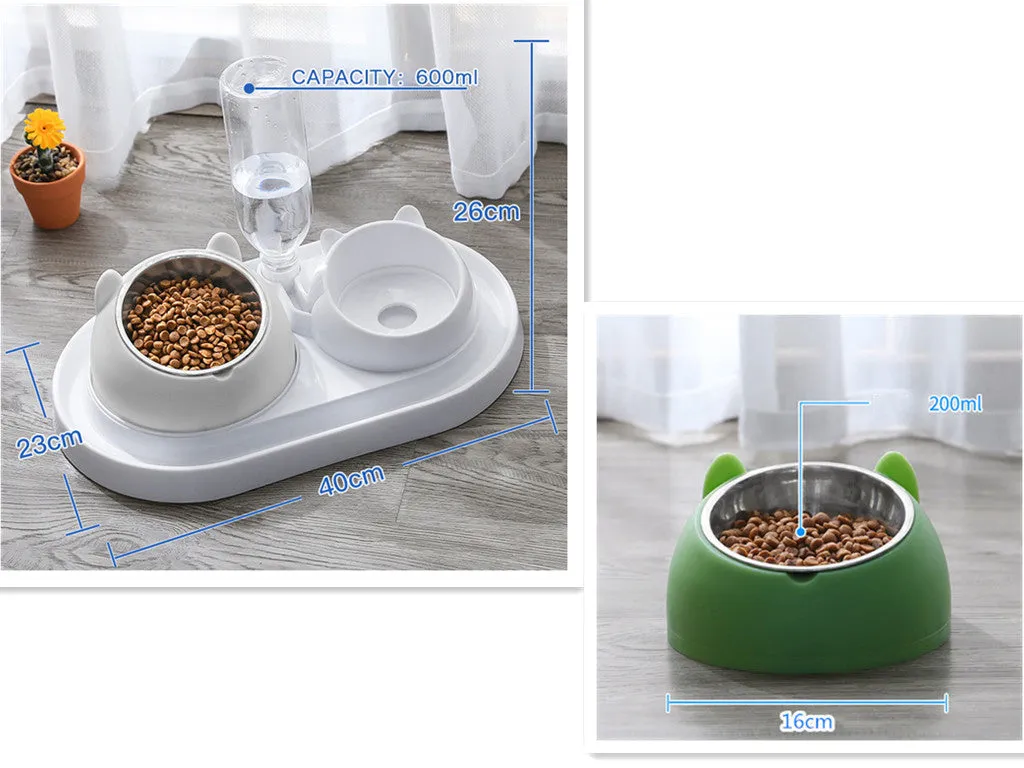 Cat Bowl Dog Bowl Food Bowl To Protect The Cervical Spine Stainless Steel Dog Bowl