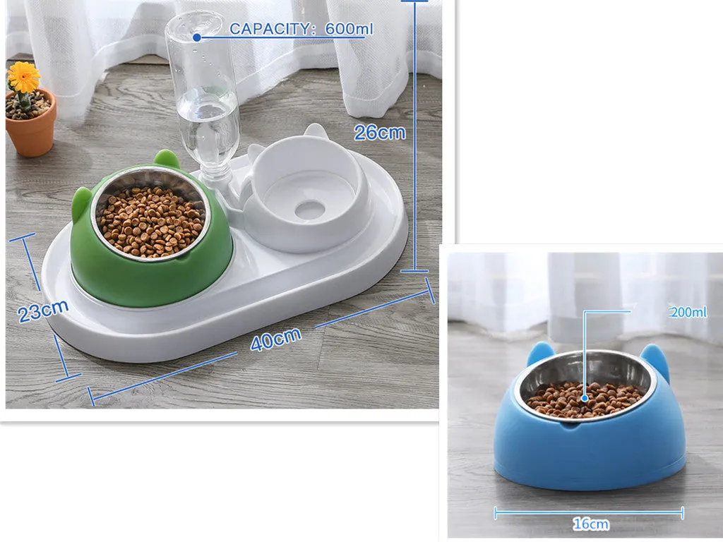 Cat Bowl Dog Bowl Food Bowl To Protect The Cervical Spine Stainless Steel Dog Bowl