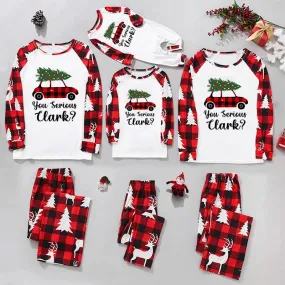 Christmas Truck Print Family Matching Pajamas Sets