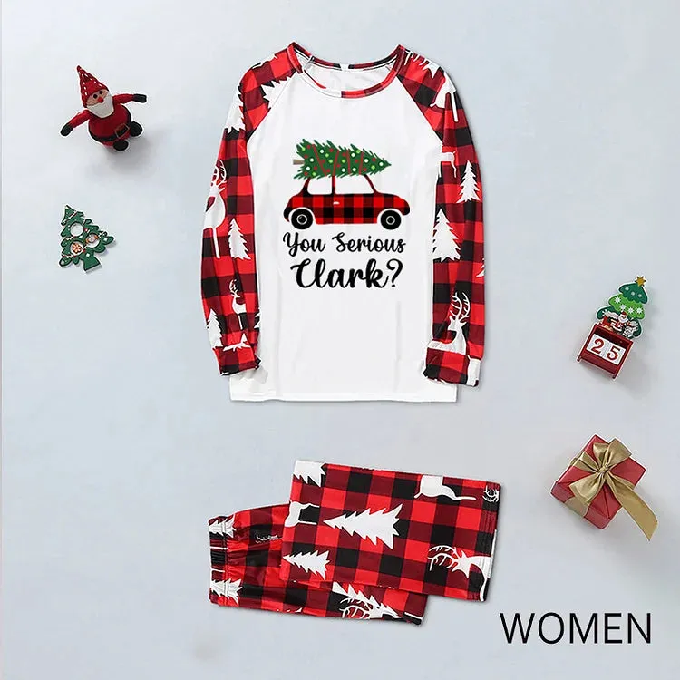 Christmas Truck Print Family Matching Pajamas Sets