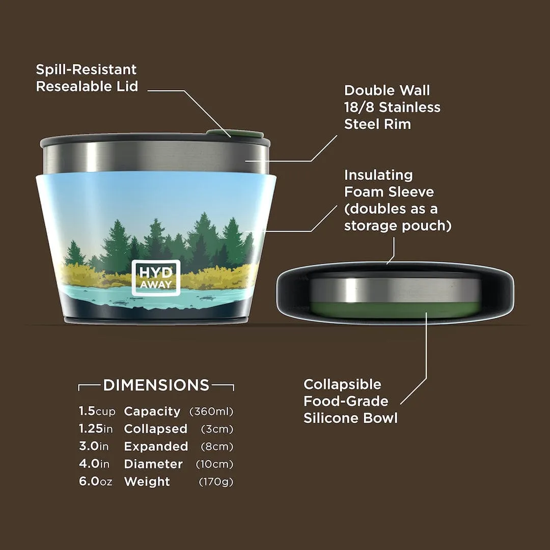 Collapsible Insulated Bowl | 1.5-Cup by HYDAWAY