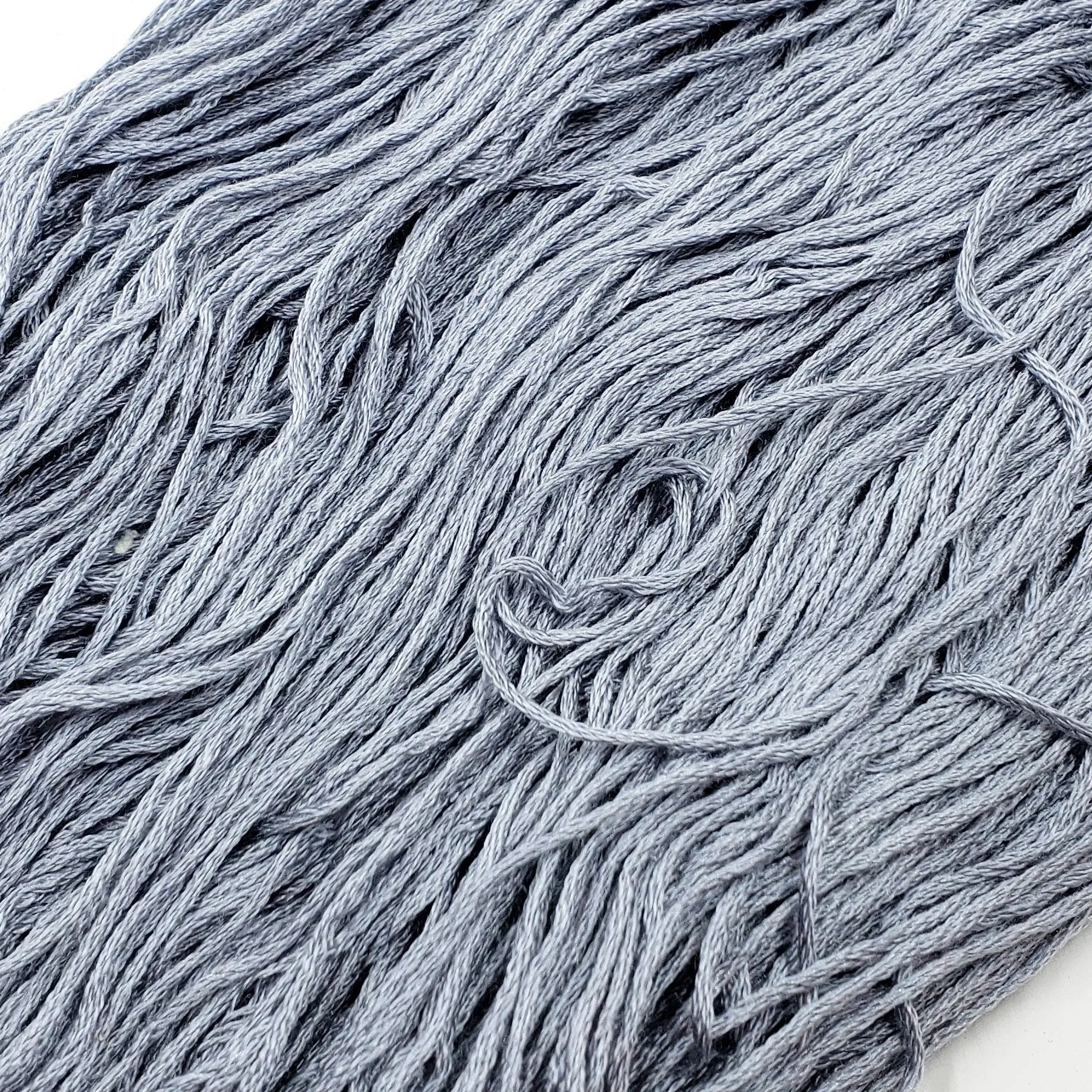 Cool Grey - 8 yard skein - StitchySilk French Spun Silk - Limited Edition