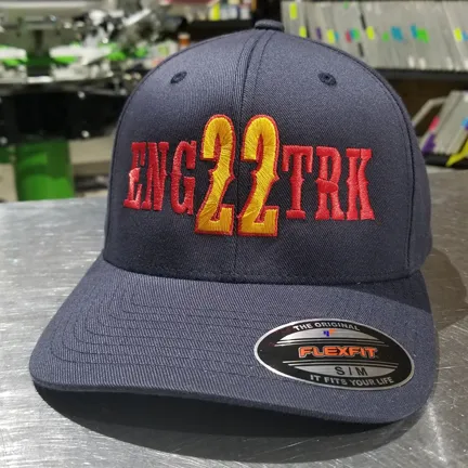 Custom Lettering with Outlined Number - Flexfit