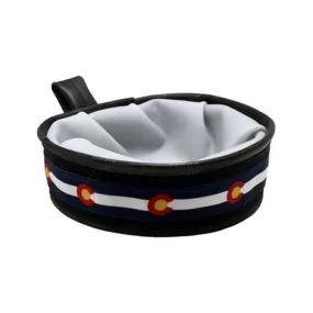 Cycle Dog Trail Buddy Collapsible Dog Travel Bowl Colorado Flag