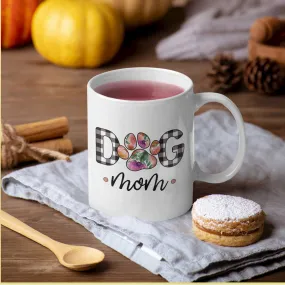 Dog Mom Mug in Spring Flowers Pattern