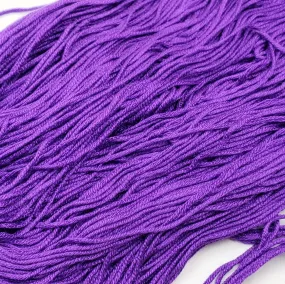Electric Grape - 8 yard skein - StitchySilk French Spun Silk - Limited Edition