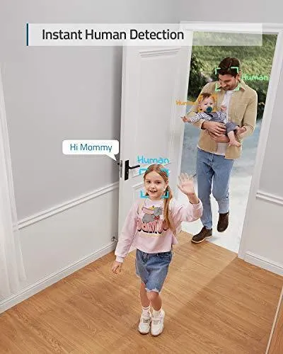 eufy Security, 2K Indoor Cam Pan & Tilt 2-Cam Kit, Plug-in Security Indoor Camera with Wi-Fi, IP Camera, Human & Pet AI, Voice Assistant Compatibility, Motion Tracking, HomeBase Not Required.