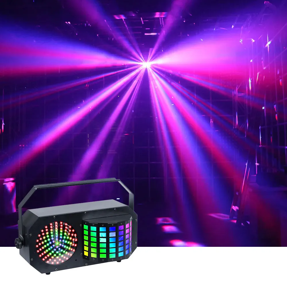 Event Lighting DERBY3 - 3-In-1 Lighting Effect: Derby, LED Strobe And Flood Light And RGB Laser