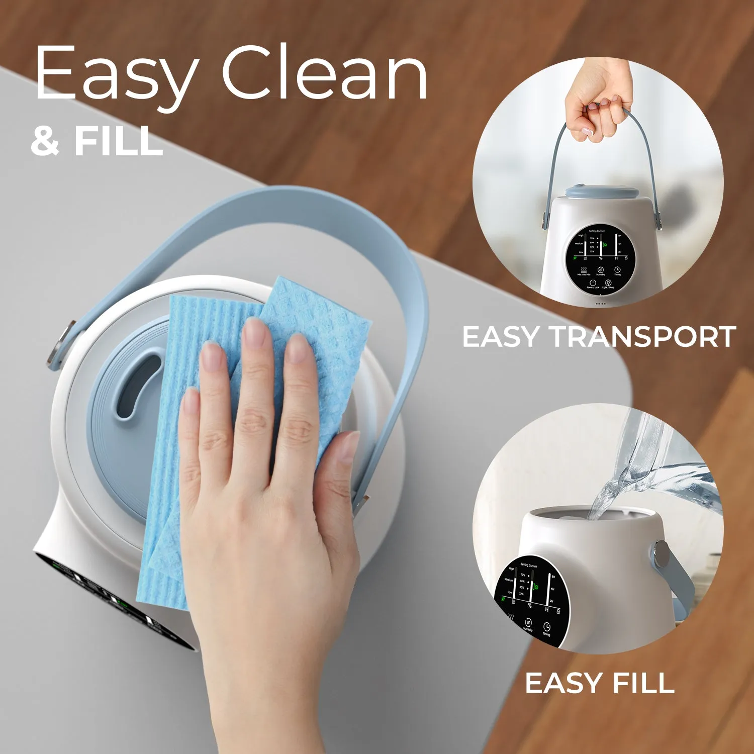 Everlasting Comfort 2.5L Top Fill Humidifier for Plants, Indoor Humidifier for Plants & Flowers, Quiet Humidifier, Easy to Clean & Fill, 20 Hour Run Time, Baby Humidifier