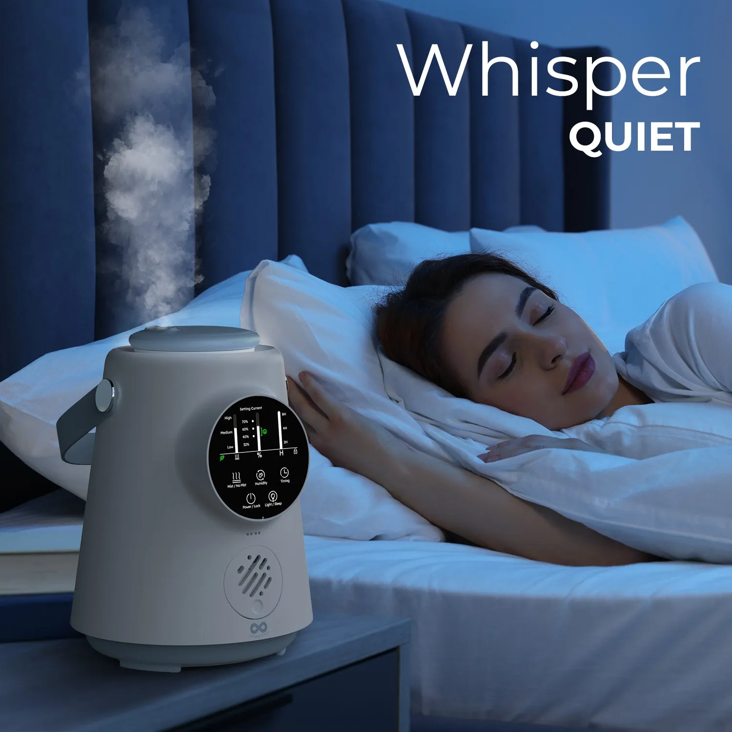Everlasting Comfort 2.5L Top Fill Humidifier for Plants, Indoor Humidifier for Plants & Flowers, Quiet Humidifier, Easy to Clean & Fill, 20 Hour Run Time, Baby Humidifier