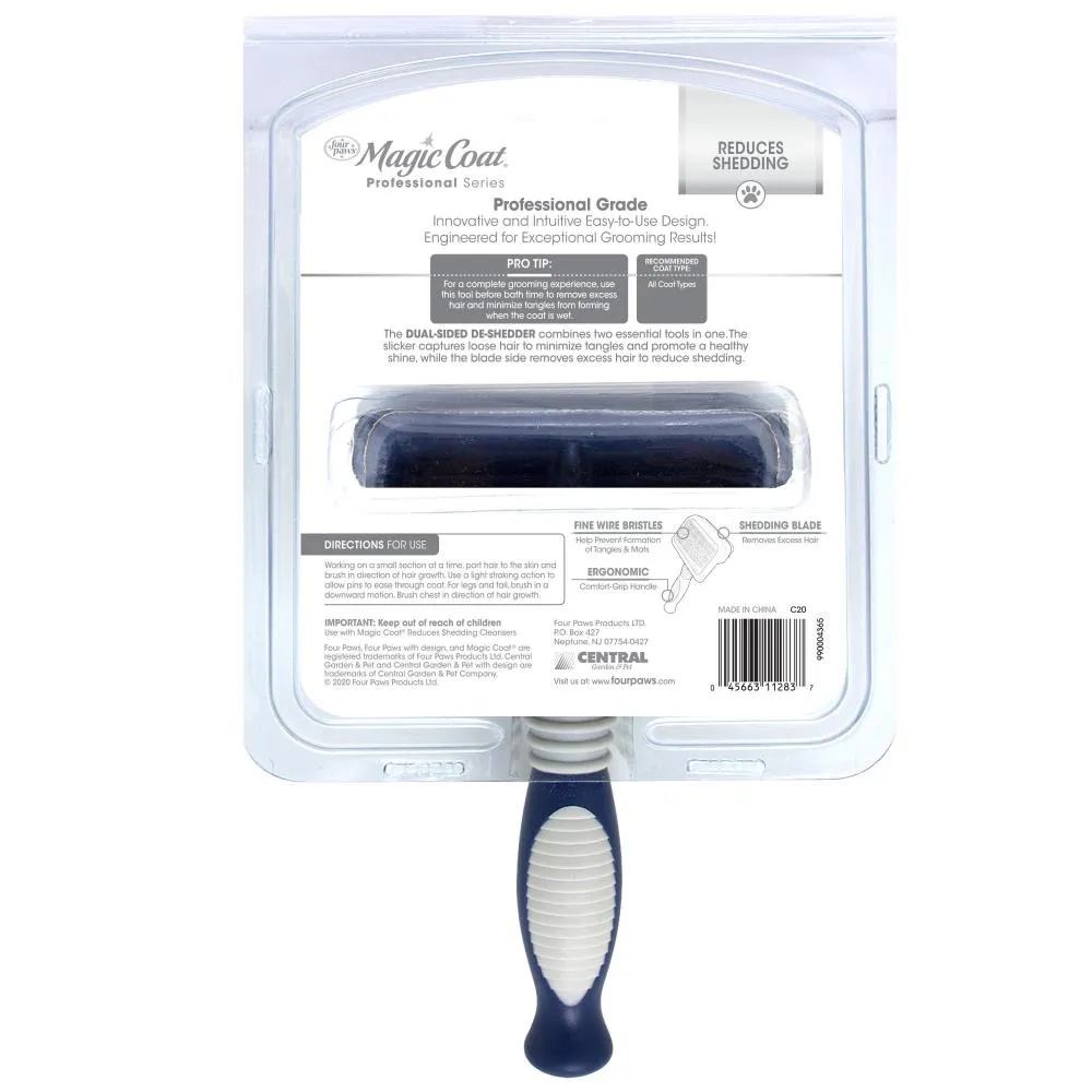 Four Paws Magic Coat® Professional Series Dual-Sided Dog Deshedder