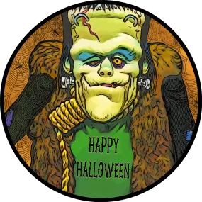 Frankenstein Sign, Wreath Sign, Wreath Center, Wreath Attachment