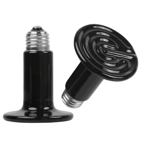 Fresh Fab Finds 2Pcs Ceramic Heat Lamp 150W Infrared Reptile Heat Lamp No Light Emitting For Pet Brooder Incubator Reptile Lizard Turtle Snake Terrarium