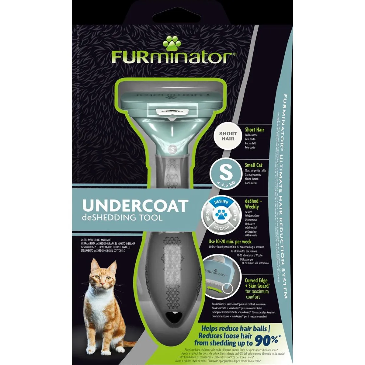 Furminator Short Hair Cat Brush Deshedding Tool