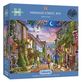 Gibsons 1000 Piece Jigsaw Puzzle - Mermaid Street, Rye